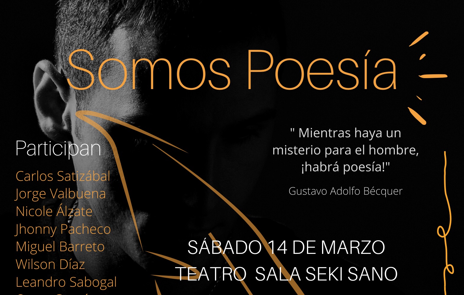 SOMOS POESÍA - RECITAL 14 DE MARZO EN BOGOTÁ 